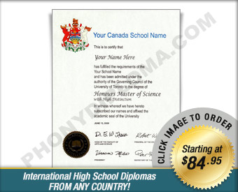 International High School Fake Diplomas